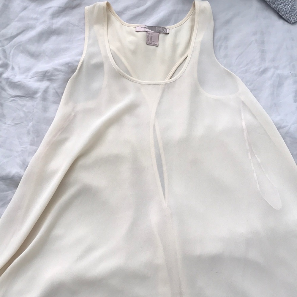 sheer hi-low bikini cover